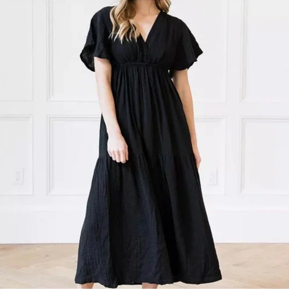 knee length dresses for ladies Boardwalk Maxi Dress FINAL SALE – FRANKIE + COCO main image 1